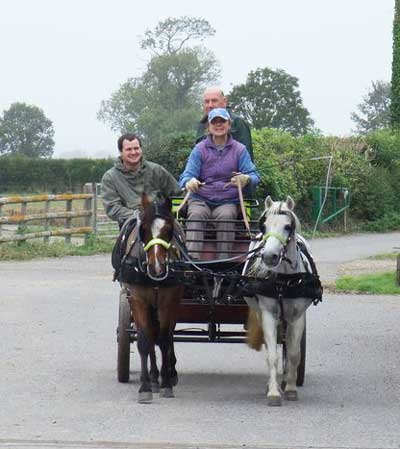 Liz Coombes and helpers